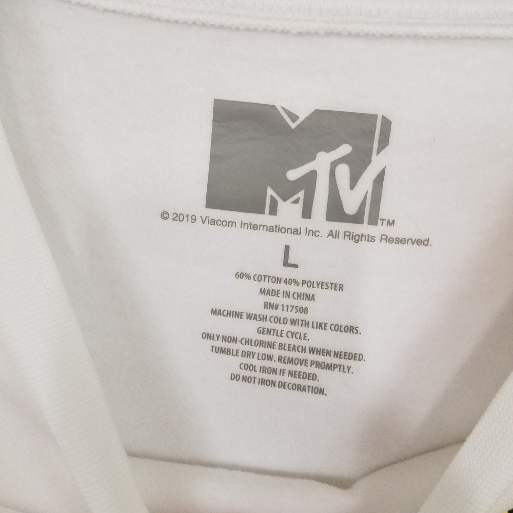 MTV Sweatshirt White Large - Picture 2 of 6